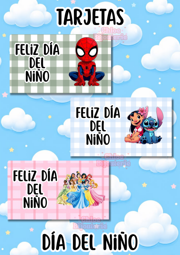 Producto - Tarjetas dia del niño x 10und (10x6) mix - 0