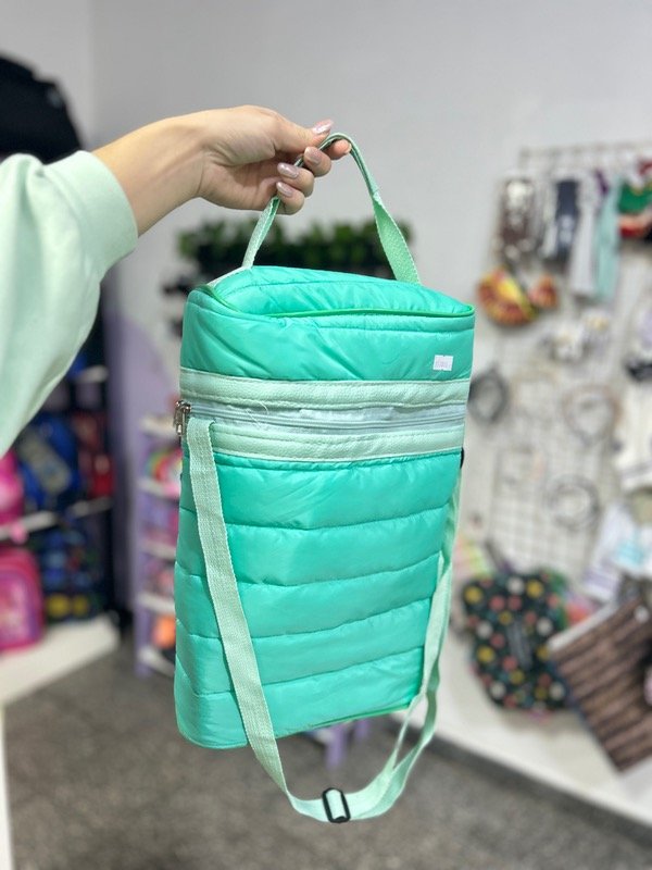 Producto - Bolso puffer verde agua