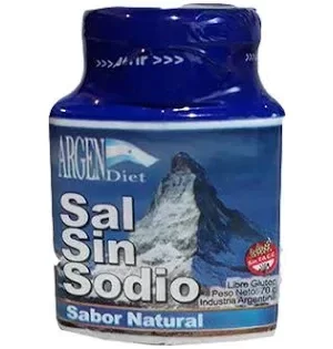Producto - Sal sin sodio natural 70gr Argendiet
