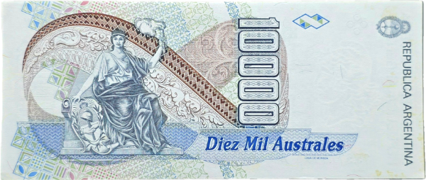 Producto - 10.000 Australes (De Paul - Gonzalez Fraga) Bott.2880 Aunc c/ox. - 1