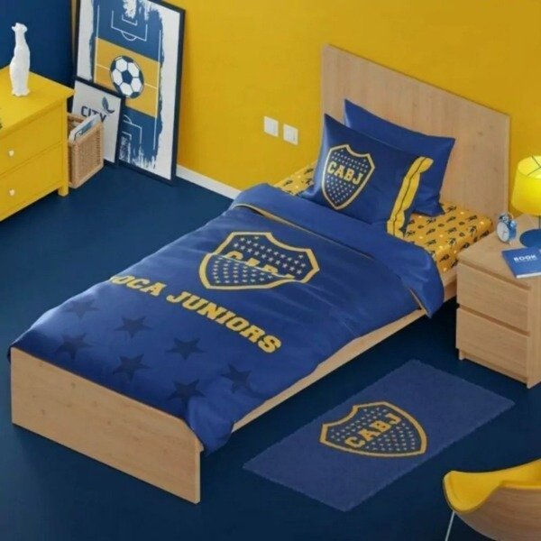 Producto - Sabanas Boca Juniors Twin Size 3 Piezas