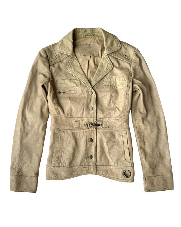 Producto - leather jacket MANGO