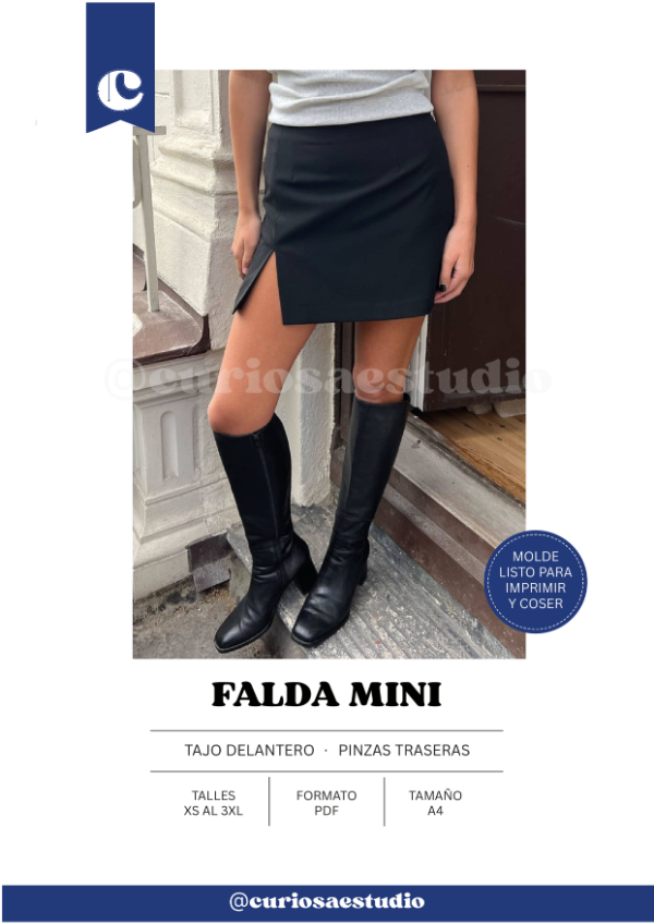Producto - Falda mini - Molde digital - PDF descargable