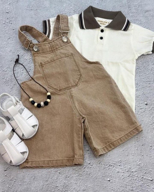 Producto - Jardinero bebe varon beige T5