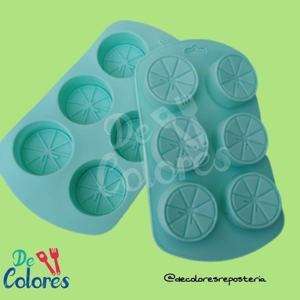 Producto - Molde circulos gajos limón x 6
