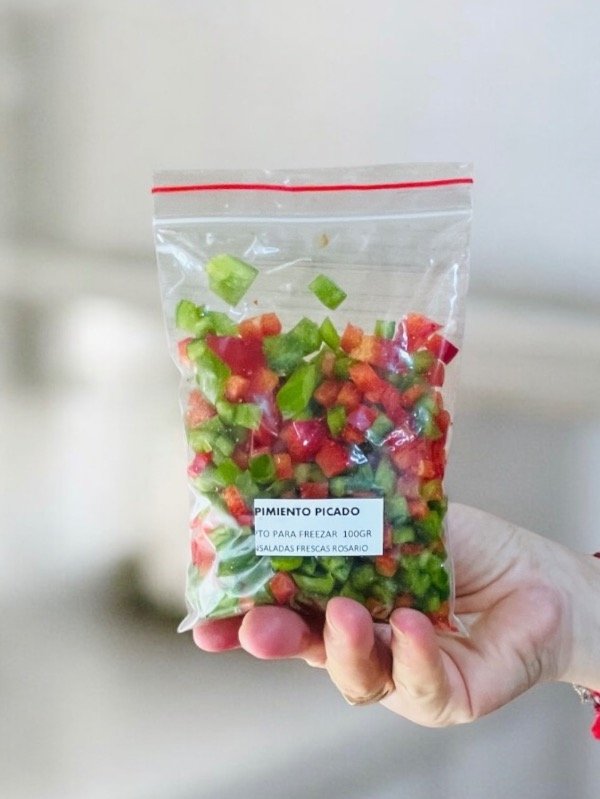 Producto - Pimiento rojo y verde picado 100gr