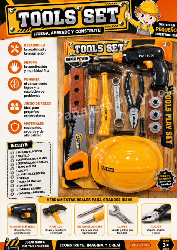 Producto - Set herramientas con casco