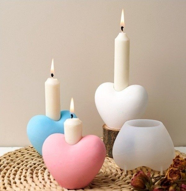 Producto - Molde porta vela corazon
