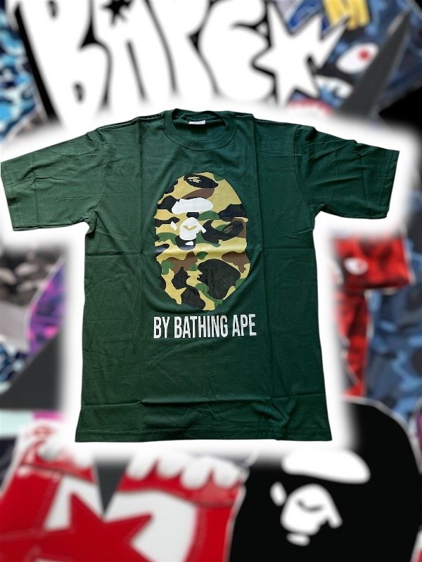 Producto - Remera BAPE II Verde y Camuflado II