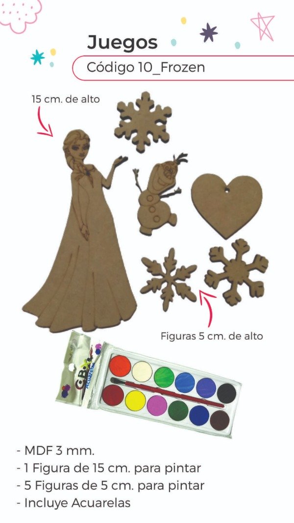 Producto - Formitas para Pintar Frozen