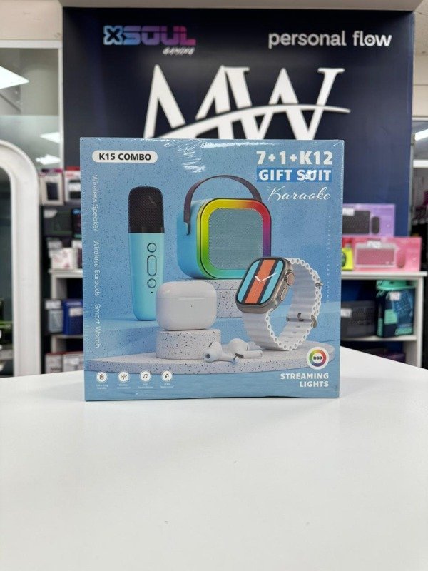 Producto - Kit K15 Auri + Parlante + Smartwatch Aitech EC100895