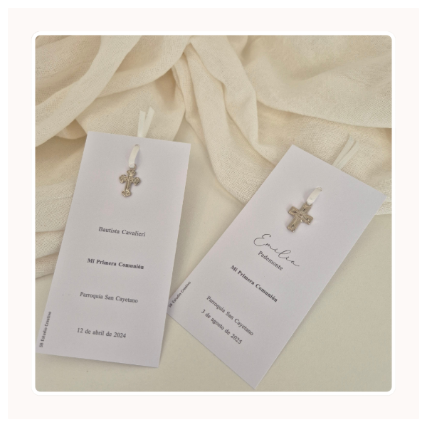 Producto - Estampitas Especiales: dije y cinta de raso - 3