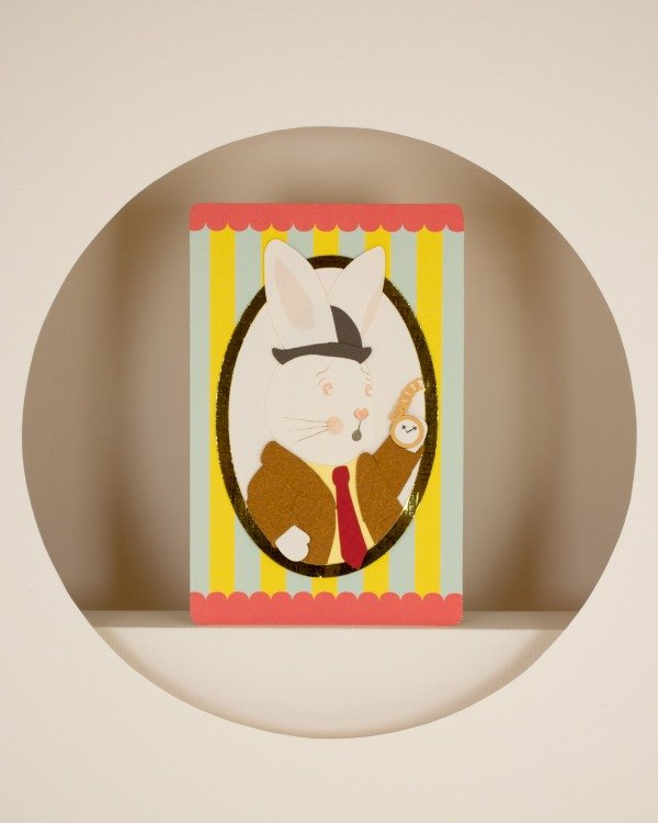 Producto - Postal Alice - Conejo
