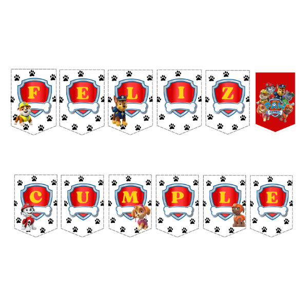 Producto - Banderín FC Paw Patrol