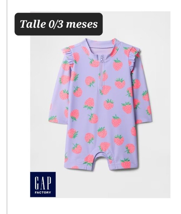 Producto - Enterito uv gap talle 0/3 meses frutilla