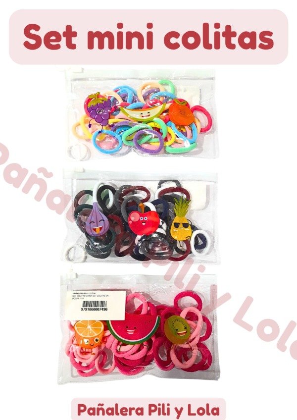 Producto - Set mini colitas (Consultar color disponible)