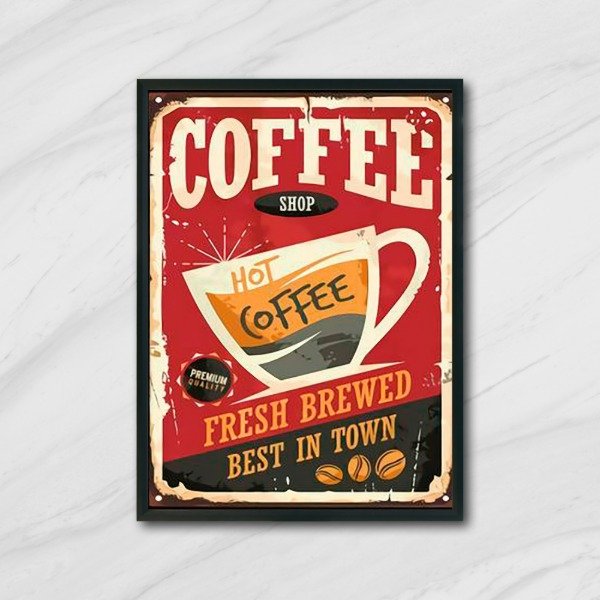 Producto - Cuadro decorativo vintage Coffee Shop