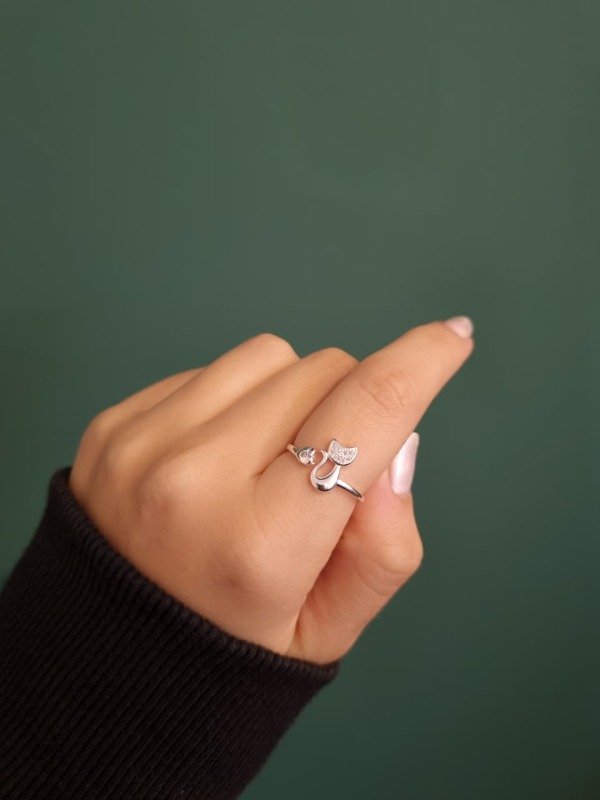 Producto - Anillo Gatito Love plata925