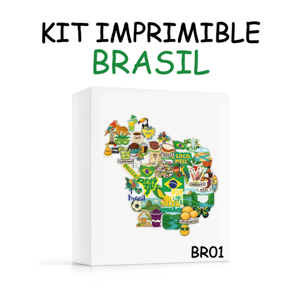Producto - KIT 50 STICKERS BRASIL