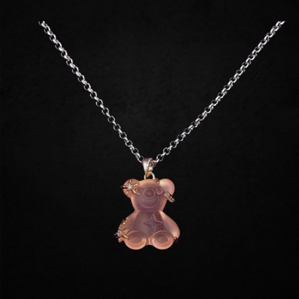 Producto - Collar Osos Destellos con dorado (varios colores)