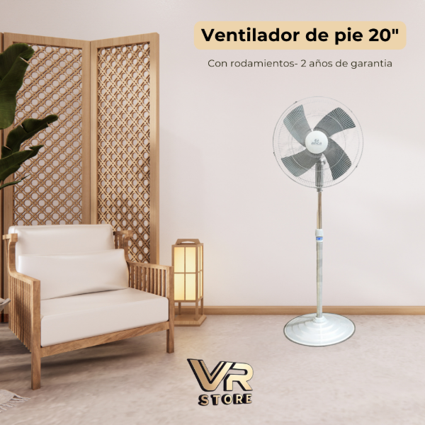 Producto - Ventilador Anca de pie y pared 20" con rodamientos