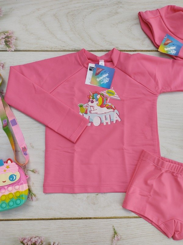 Producto - Remera U.V + 50 Unicornio M.Larga Talle 6-7 años