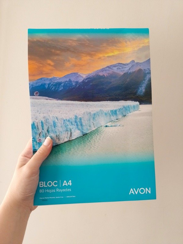 Producto - Block A4 hojas rayadas - Perito Moreno