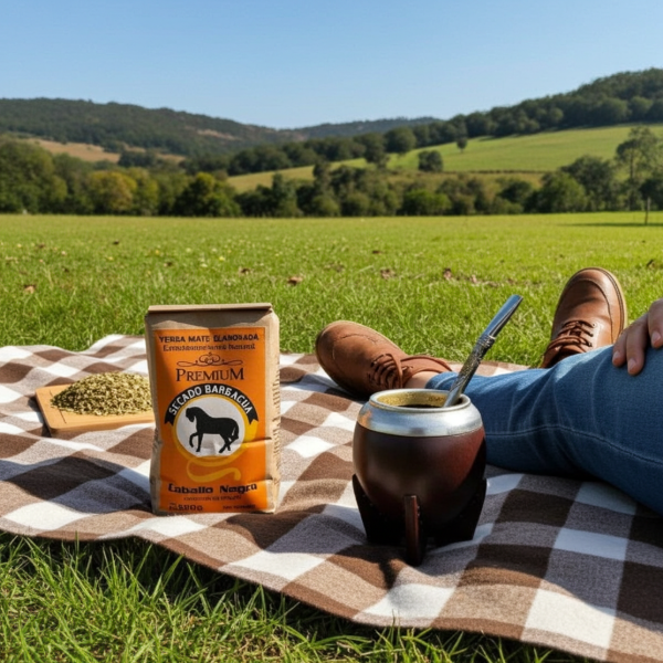 Producto - Yerba Caballo Negro Metodo Barbacua x 500 grs por 10 unidades