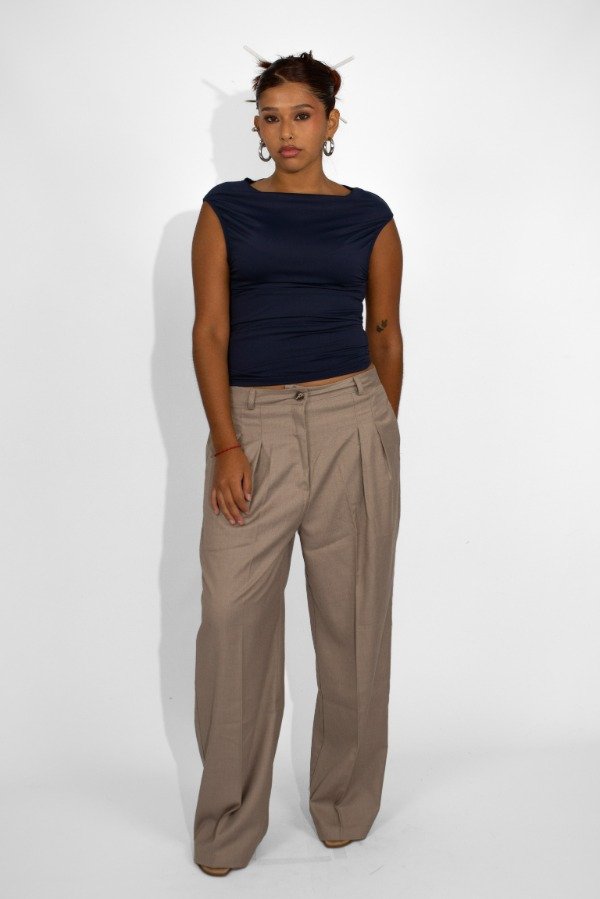 Producto - Pantalón Sastrero Karo Camel