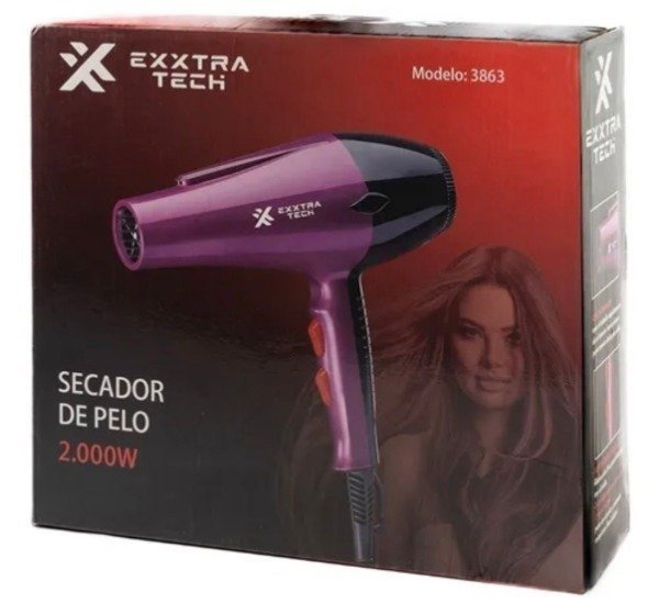 Producto - Secador De Pelo Hnova Exxtra Tech 2000 W Ultra Potente