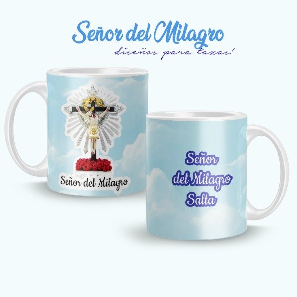Producto - Plantillas Tazas Señor del Milagro Salta Diseños para Sublimar #t584