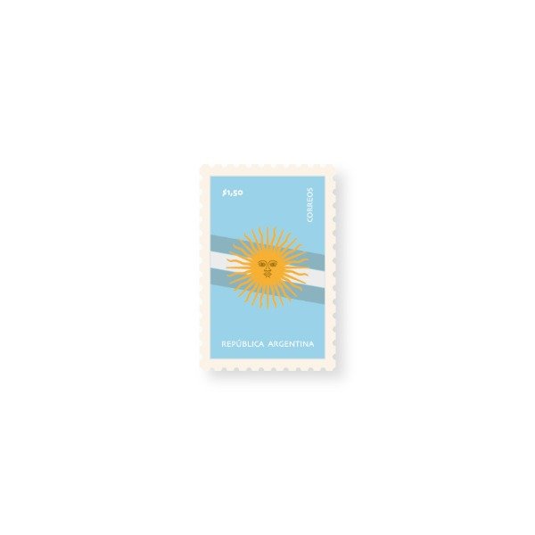 Producto - Sticker ESTAMPILLA SOL DE MAYO