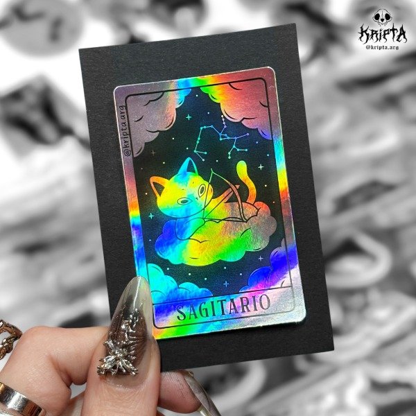 Producto - Sticker "Michi Zodiacal" - Sagitario