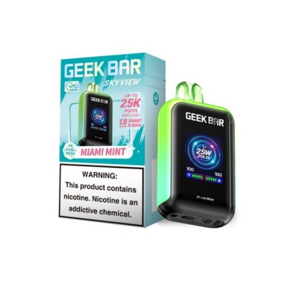 Producto - GEEKBAR SKYVIEW 25K 50MG SABOR MIAMI MINT