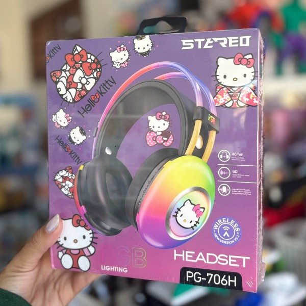 Producto - Auricular Vincha Bluetooth Personajes Kitty PG706 7819