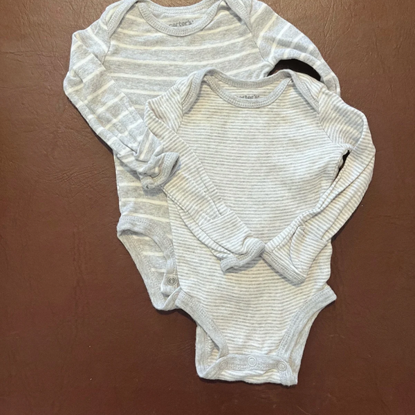 Producto - Dúo Bodies Carters Rayas Gris RN