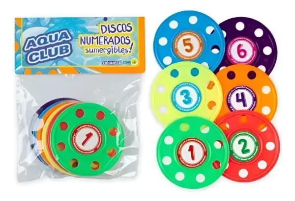 Producto - Juego Buceo Set 6 Discos Sumergibles Juego Pileta Agua
