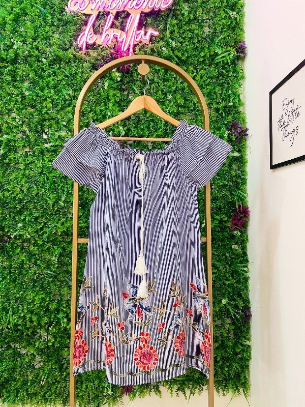 Producto - Vestido importado bordado 0447