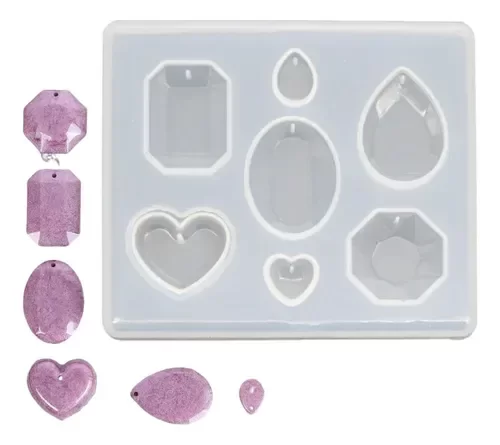 Producto - Molde gemas variadas x7 figuras