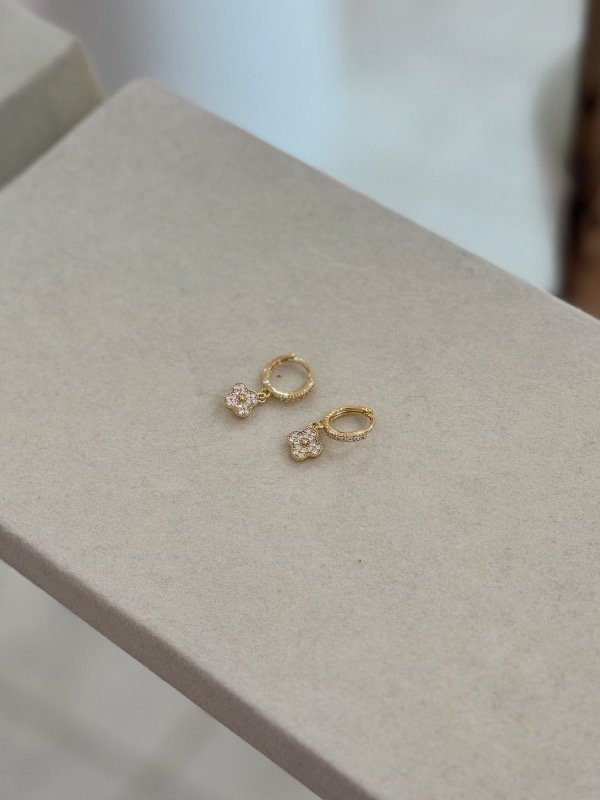 Producto - Aros Flor VC Con Cubic - 1