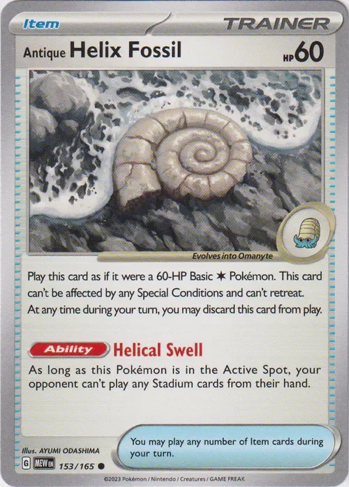 Producto - Antique Helix Fossil - 153/165 - Scarlet and Violet 151