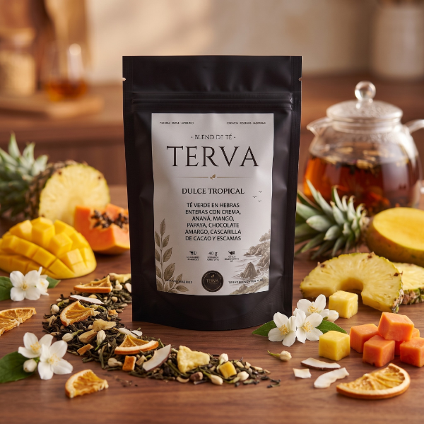 Producto - Té Dulce Tropical - Té Verde Frutal y Goloso