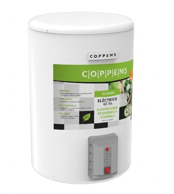 Producto - Termotanque eléctrico Ecobianco Coppens 65lts 1500w carga inferior - 0
