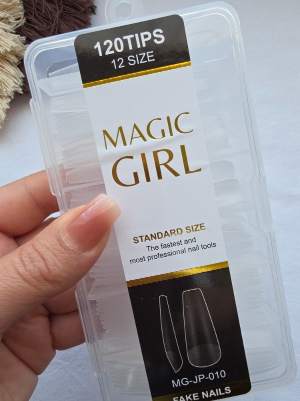 Producto - Tips soft gel coffin 120pcs Prelimados práctico MG-JP-010