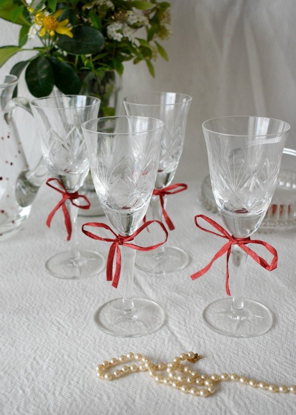 Producto - Set de cuatro copas de cristal tallado - 1
