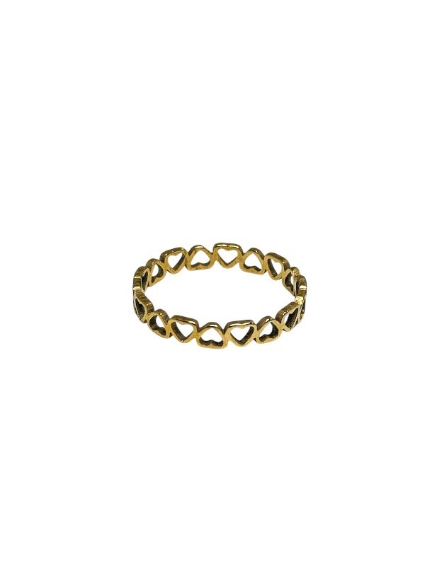 Producto - Anillo mía acero dorado