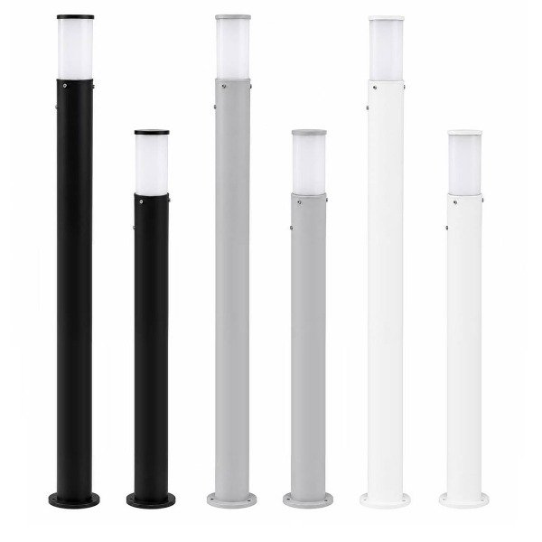 Producto - Farola De Piso 180cm Para Exterior Negro/Gris/Blanco