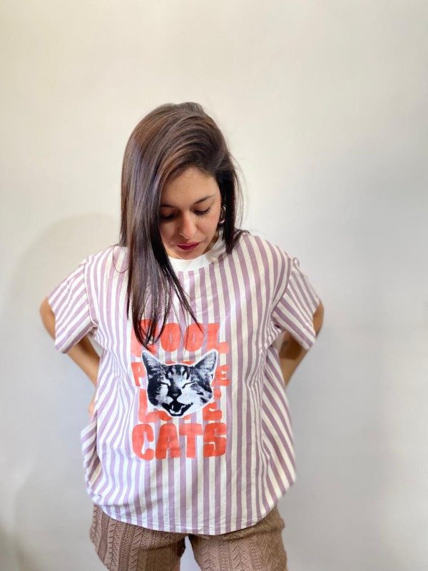 Producto - Remerón Rayado Cat Rosita
