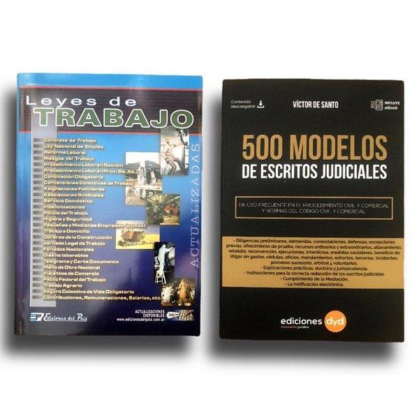 Producto - Pack Leyes laborales + 500 modelos escritos judiciales