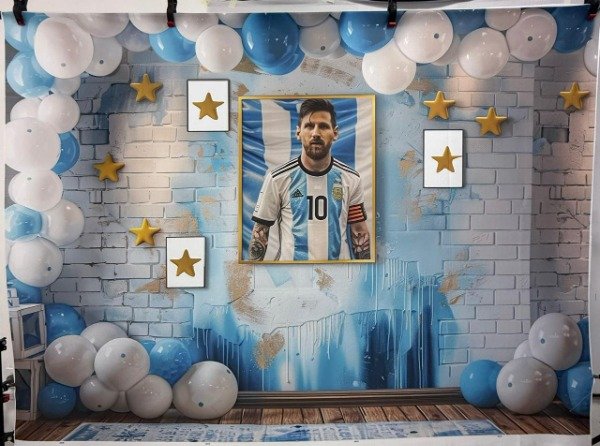 Producto - FONDO MESSI SELECCION FUTBOL SIN FALLA 2X150 T022